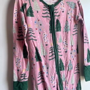 Little Sleepies Festive Pink and Green Pajama Set
